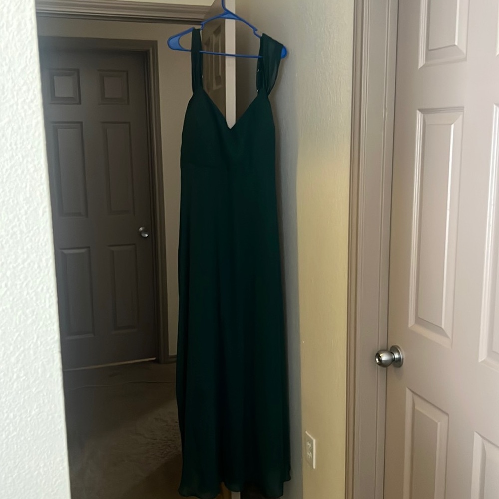 Emerald Green Birdy Grey bridesmaids dress